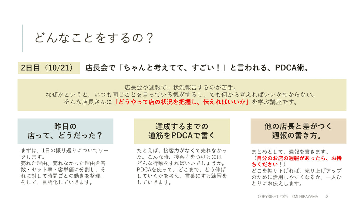 これができたら店長大合格！ 売上向上マネジメントの基礎ー⓵